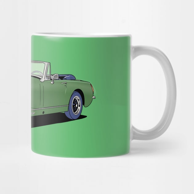 MG Midget in green by Webazoot